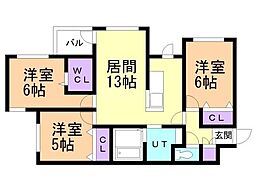 間取図画像 3LDK