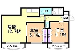 間取図画像 2LDK