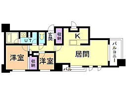 プライムメゾン大通公園 2LDKの間取図画像
