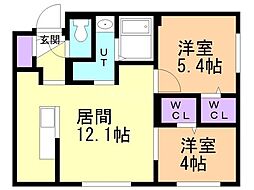 間取図画像 2LDK
