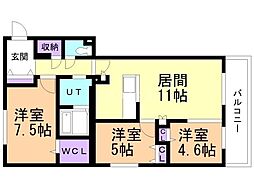 間取図画像 3LDK
