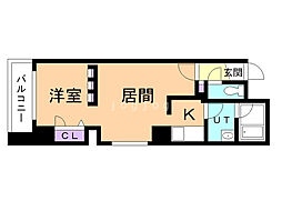 アンソレイエ　ヴィ　メゾン 4階1LDKの間取り