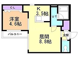間取図画像 1LDK