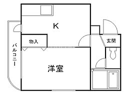 間取図画像 1DK