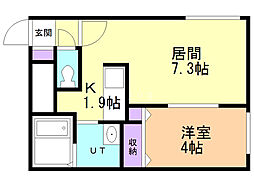 間取図画像 1LDK
