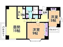 間取図画像 2LDK