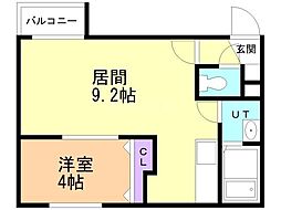間取図画像 1LDK
