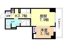 間取図画像 1LDK