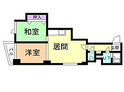 プレミエール中島公園通 2LDKの間取図画像