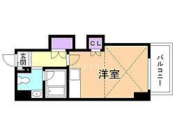 メープル北円山 ワンルームの間取図画像