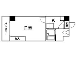 レオパレスさくら中央 1Kの間取図画像
