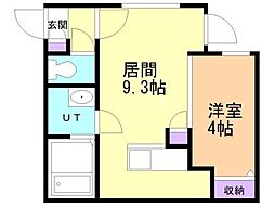 ALPHASQUAREW-28 1LDKの間取図画像