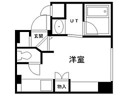 パーク円山 ワンルームの間取図画像