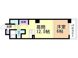 MulberryGarden512 1LDKの間取図画像