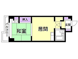 アルファコンフォート札幌 1DKの間取図画像