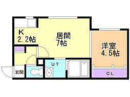 センテナリオL126 1LDKの間取図画像