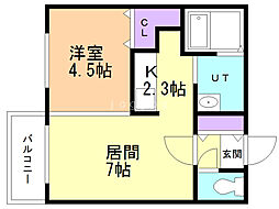 PRINCEHOMESS517 1LDKの間取図画像