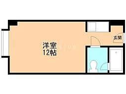 南四条ユニハウス ワンルームの間取図画像