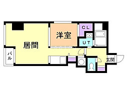 シャルム大通東 1LDKの間取図画像