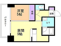 feel210 1DKの間取図画像