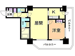 PRIMEURBAN札幌リバーフロント 1LDKの間取図画像