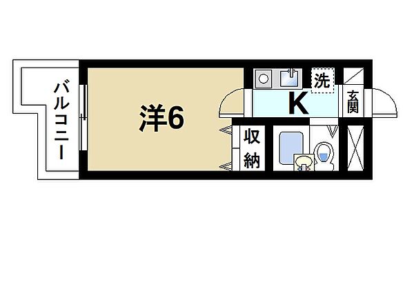 奈良県奈良市富雄北2丁目(賃貸マンション1K・2階・18.15㎡)の写真 その2