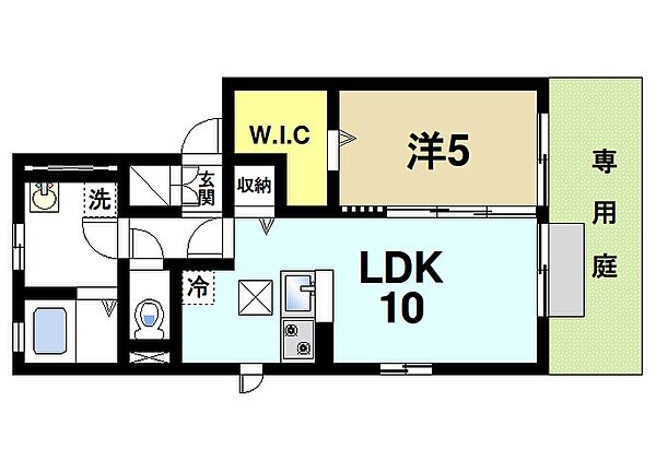 奈良県奈良市鶴舞西町(賃貸アパート1LDK・1階・41.10㎡)の写真 その2