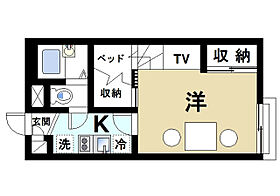 奈良県生駒市東菜畑2丁目803-5（賃貸アパート1K・2階・23.18㎡） その2