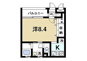 キューブ  ｜ 奈良県奈良市今小路町（賃貸マンション1K・1階・28.04㎡） その2