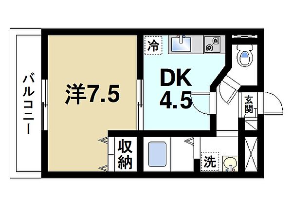 奈良県奈良市東九条町(賃貸アパート1K・2階・28.98㎡)の写真 その2