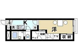 レオパレスブルーメ  ｜ 京都府木津川市木津清水87（賃貸アパート1K・2階・22.35㎡） その2