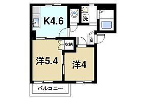 奈良県奈良市平松2丁目（賃貸アパート2K・2階・33.69㎡） その2