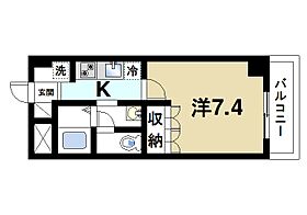 フロント木津  ｜ 京都府木津川市木津駅前1丁目（賃貸マンション1K・6階・24.75㎡） その2