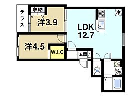 奈良県大和郡山市筒井町（賃貸アパート2LDK・1階・45.69㎡） その2