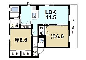 ラフィネ梅美台A  ｜ 京都府木津川市梅美台2丁目（賃貸アパート2LDK・2階・61.10㎡） その2