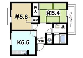 奈良県大和郡山市額田部北町（賃貸アパート2K・2階・39.50㎡） その2