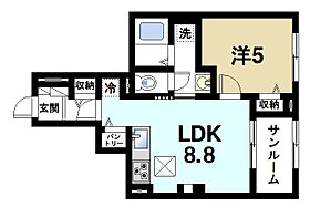 奈良県大和郡山市北郡山町（賃貸アパート1LDK・1階・37.98㎡） その2