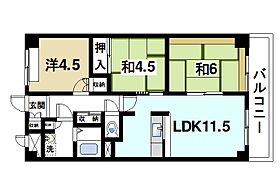 奈良県奈良市三条栄町（賃貸マンション3LDK・2階・63.93㎡） その2