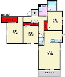 間取図画像 3LDK