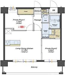 間取図画像 2LDK