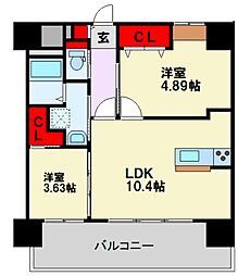 間取図画像 2LDK