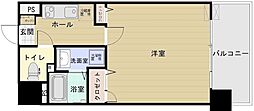 LIBERTYRTENJIN2 1Kの間取図画像