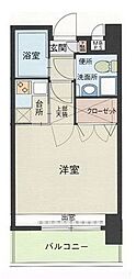 エステート・モア警固 1Kの間取図画像