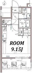 グランフォーレ西新アネックス ワンルームの間取図画像