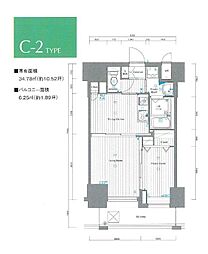 ネストピア別府駅前 1LDKの間取図画像