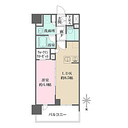 シーズンフラッツ杉並井草 1LDKの間取図画像