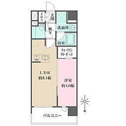 シーズンフラッツ杉並井草 1LDKの間取図画像