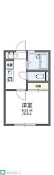 レオパレスフォーブル三茶 2階1Kの間取り