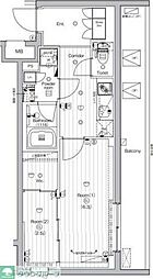 仮称)PREMIUM CUBE世田谷 2Kの間取図画像
