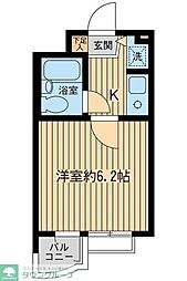 スクェア世田谷 1Kの間取図画像